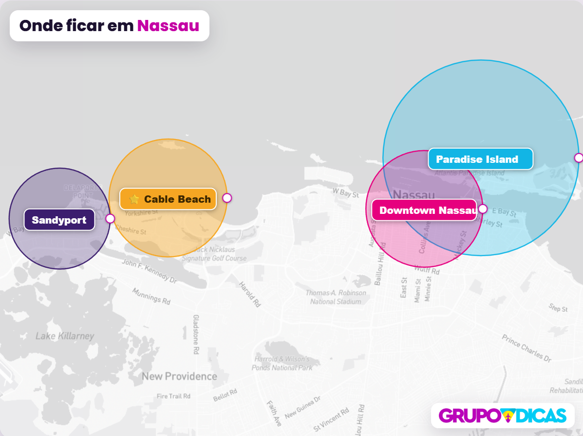 Mapa de Nassau Mapa de Nassau