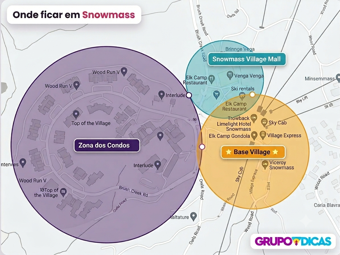 Mapa de Snowmass Village Mapa de Snowmass Village
