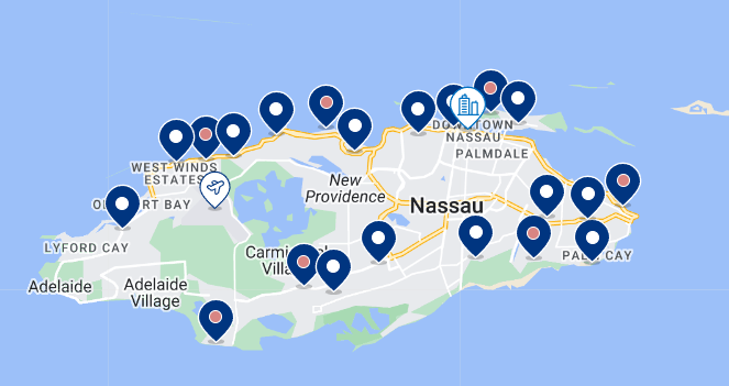 Mapa de Nassau