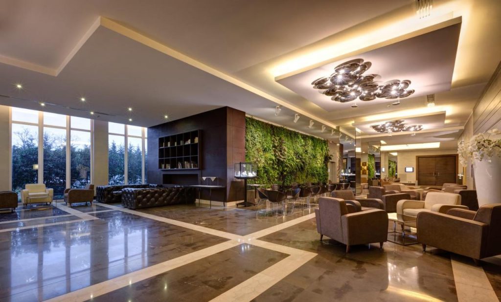 Interior do Klima Hotel Milano Fiere em Milão