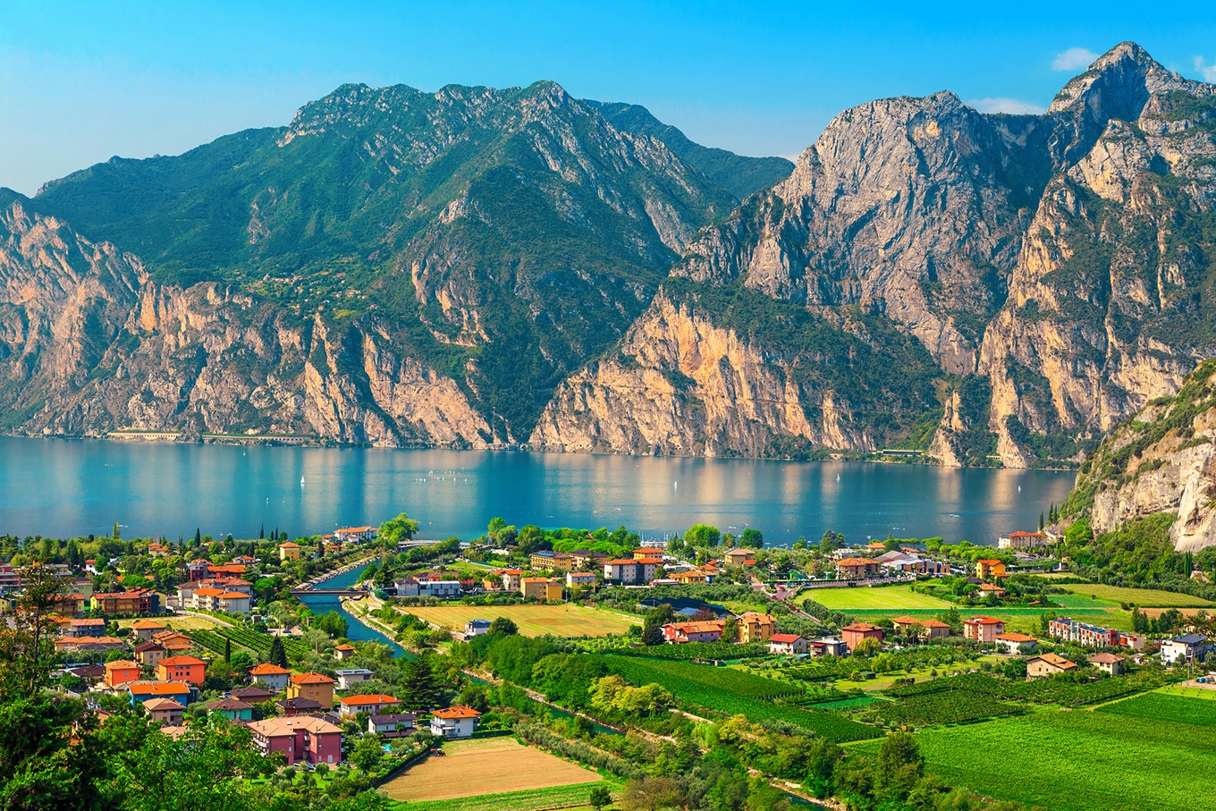 Lago di Garda na Itália.