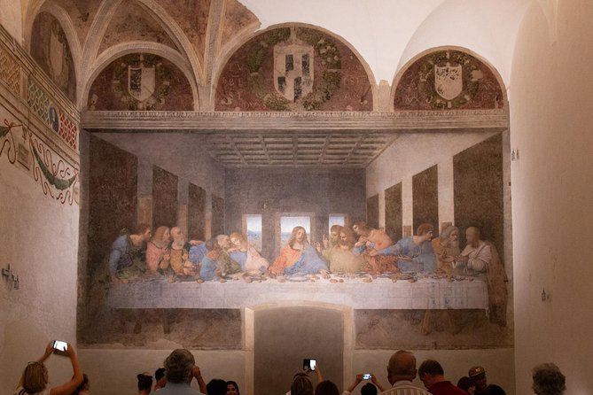 Obra "A última ceia" na Igreja Santa Maria delle Grazie em Milão.