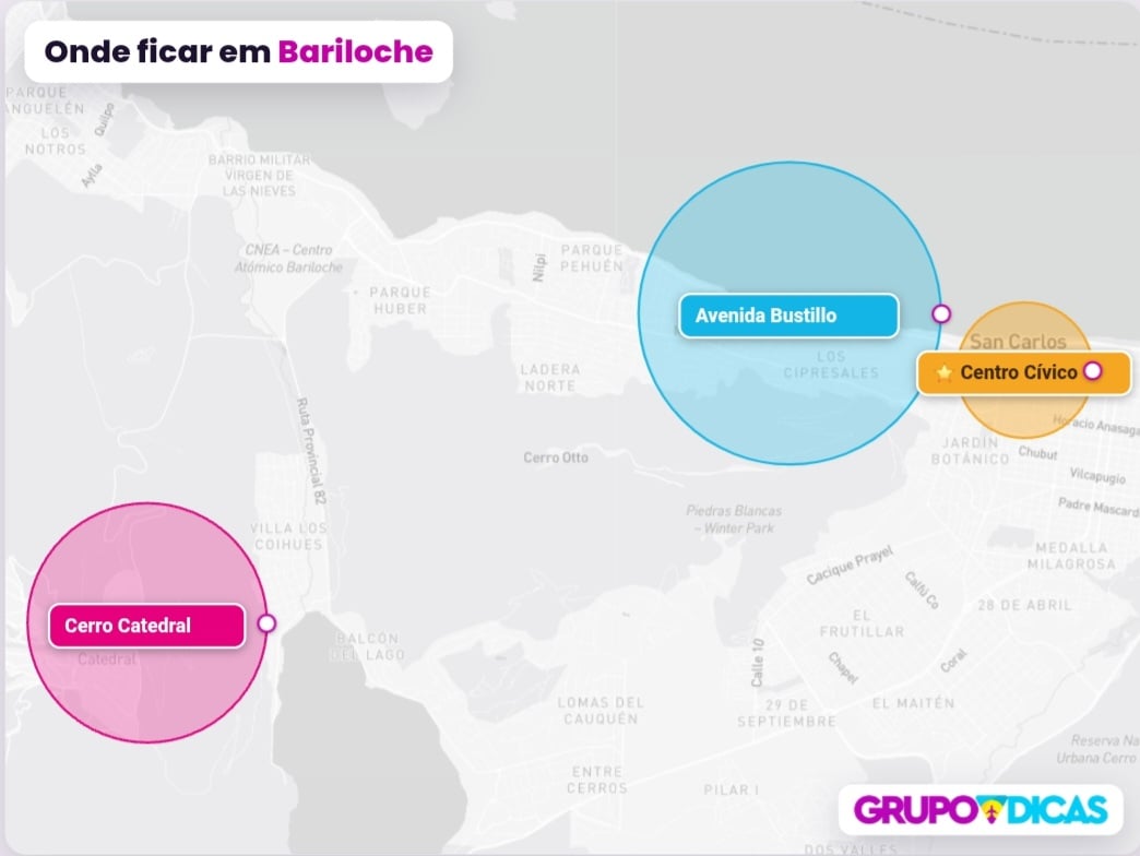 Mapa de Bariloche Mapa de Bariloche