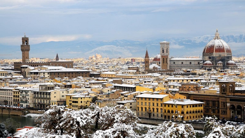 Neve em Florença