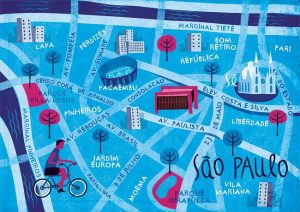 Mapa turístico de São Paulo