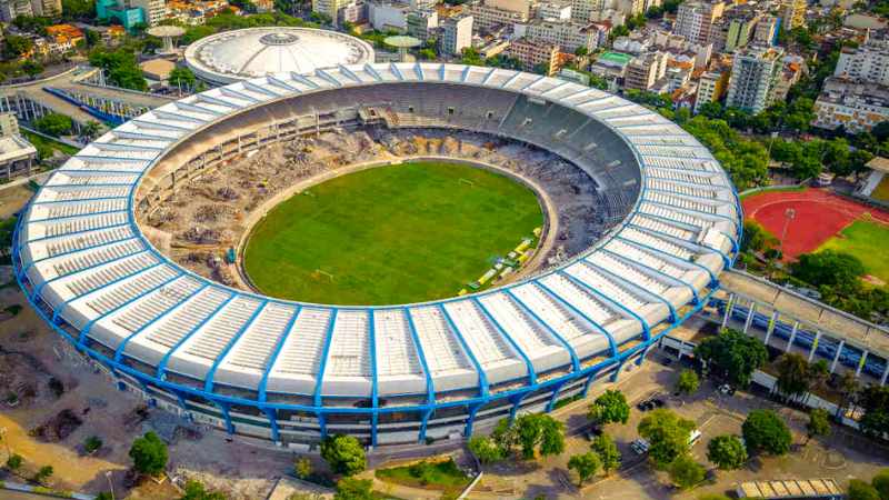 Estádio Maracanã no Rio de Janeiro.