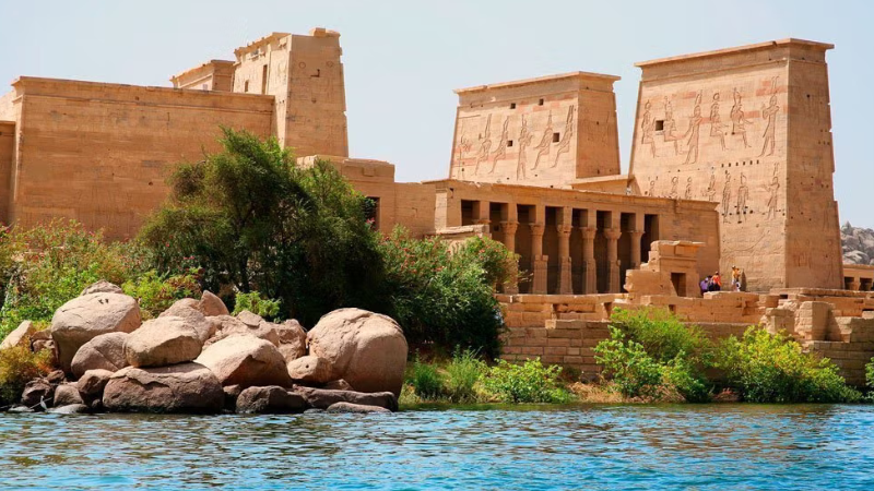 Templo de Philae em Assuã no Egito
