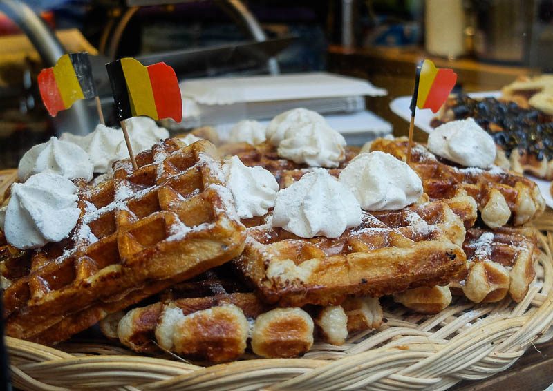 Waffles em Bruxelas 