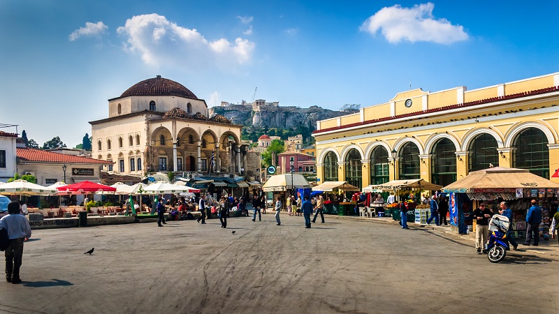 Monastiraki em Atenas