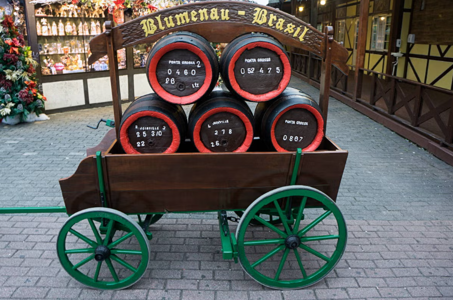 Barris de cerveja em Blumenau
