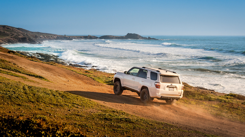 Carro na praia em Natal