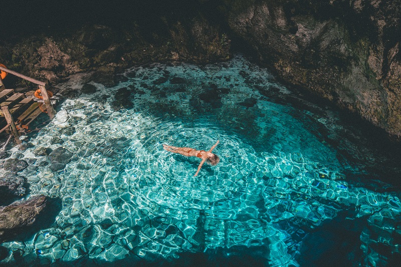 Cenote Hoyo Azul em Punta Cana