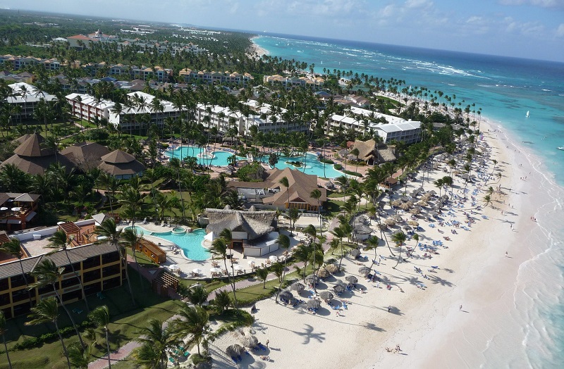 Hotel de frente pra praia em Punta Cana