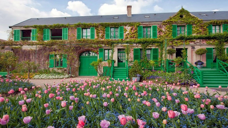 Fachada da Casa de Monet em Giverny