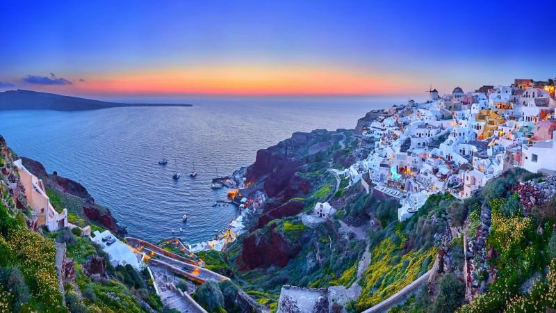 Anoitecer em Santorini