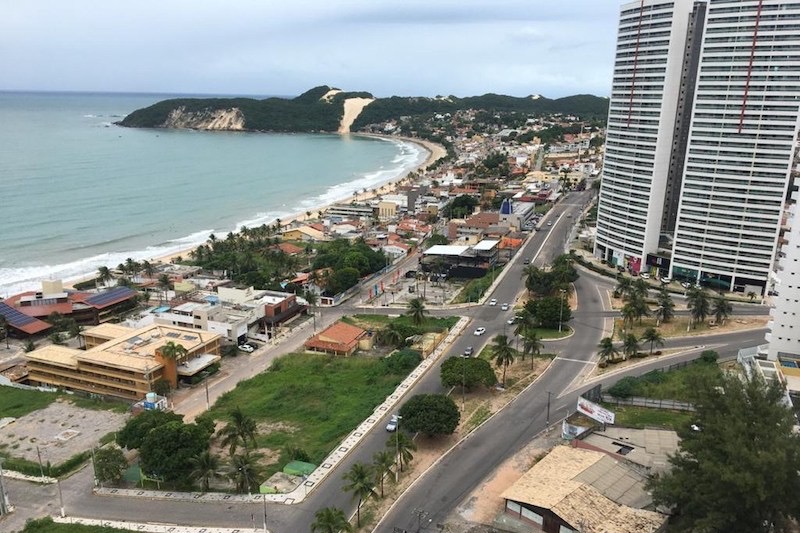 Ruas em Ponta Negra em Natal