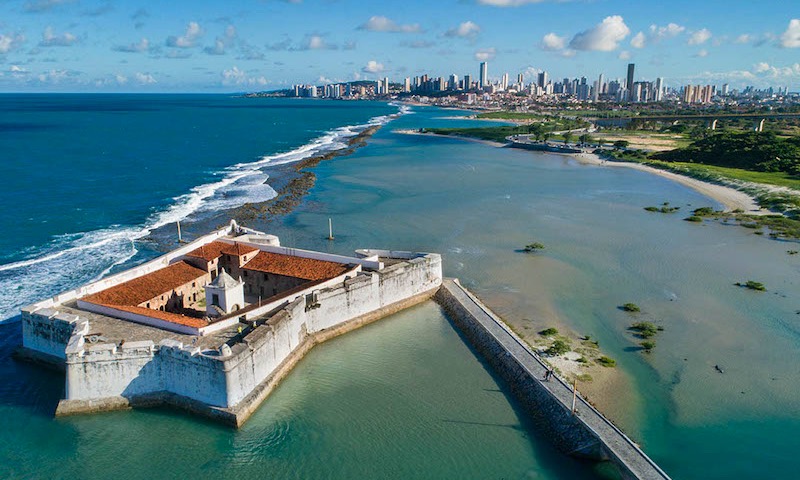 Vista do Forte dos Reis Magos em Natal