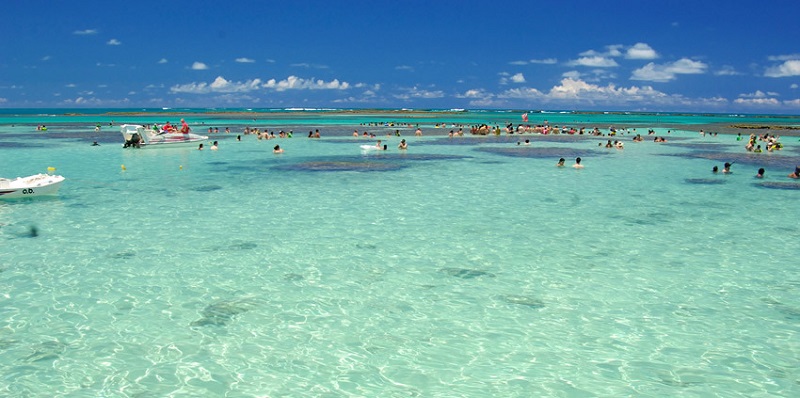 Piscinas naturais de Pajuçara em Maceió