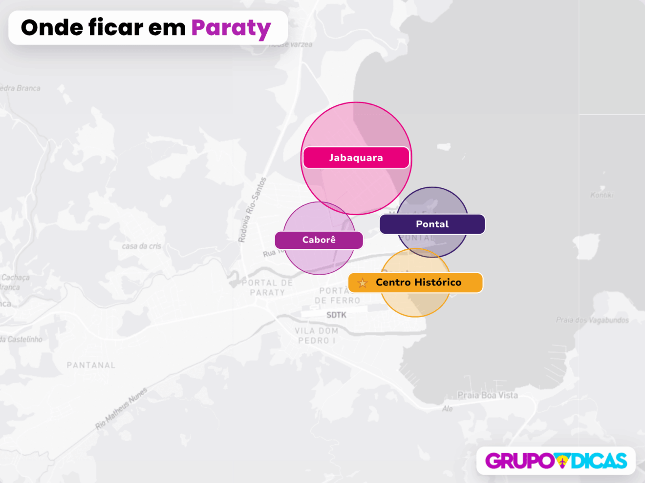 Mapa de Paraty Mapa de Paraty