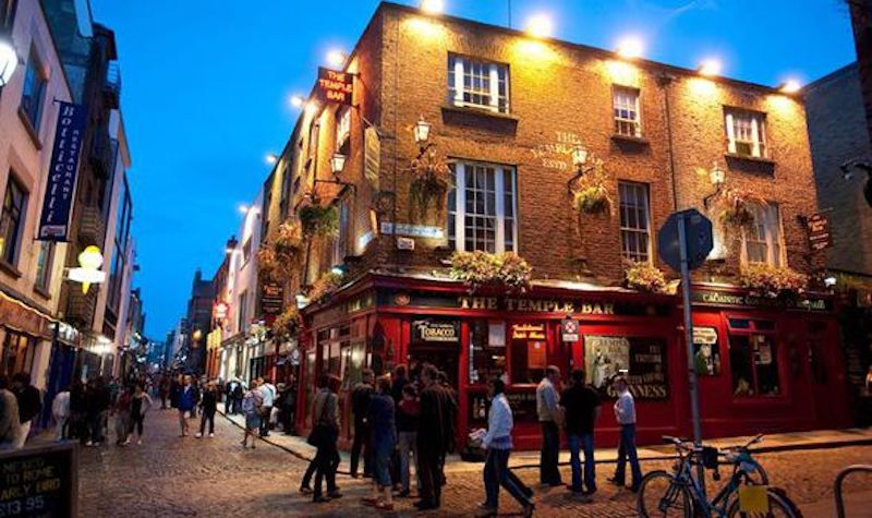 Temple Bar em Dublin - vida noturna
