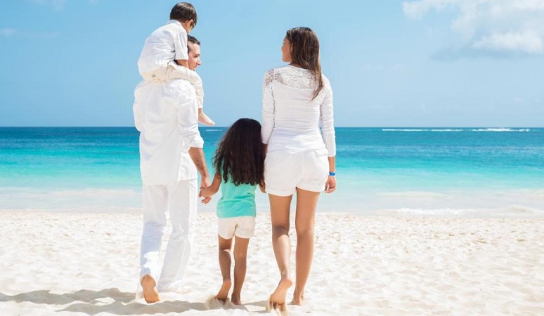 Família curtindo Punta Cana
