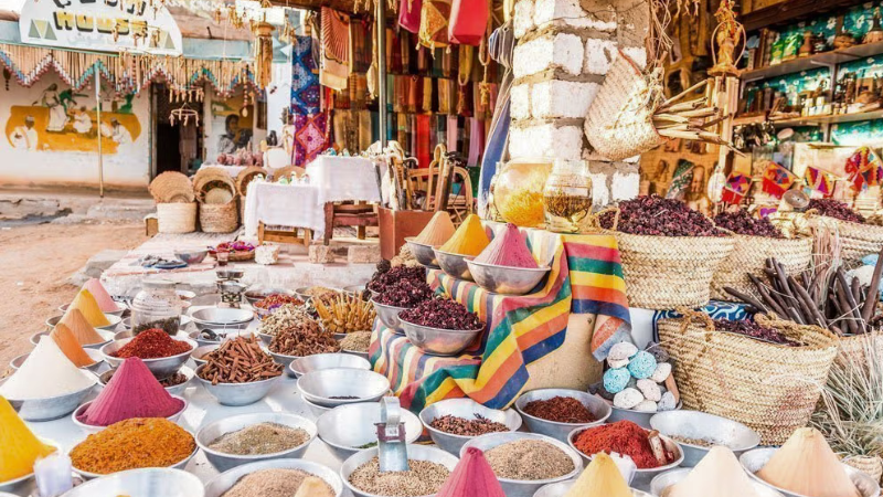 Mercado Núbio em Assuã