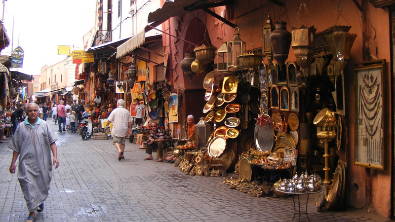 Souk em Marrakech