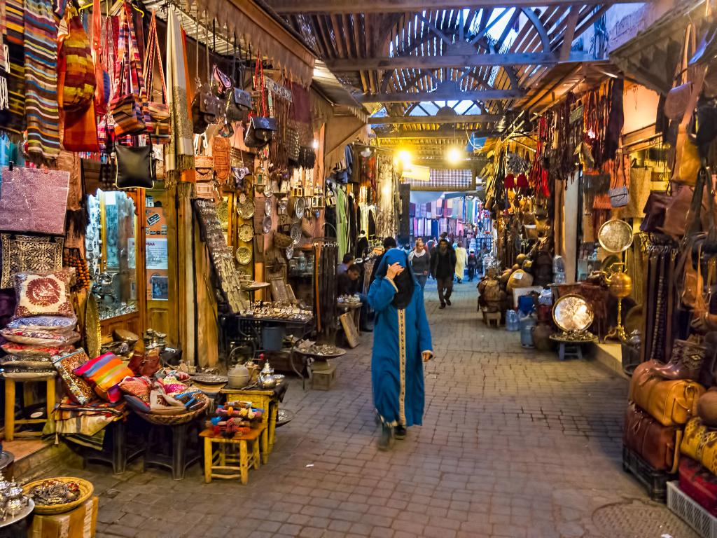 Souk em Marrakech