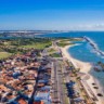 Vista da cidade e do mar em Natal