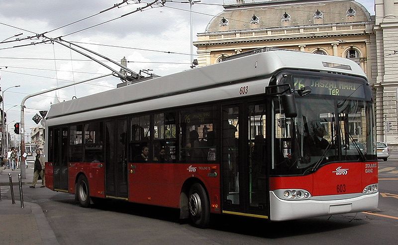 Trolébus, Budapeste, Hungria