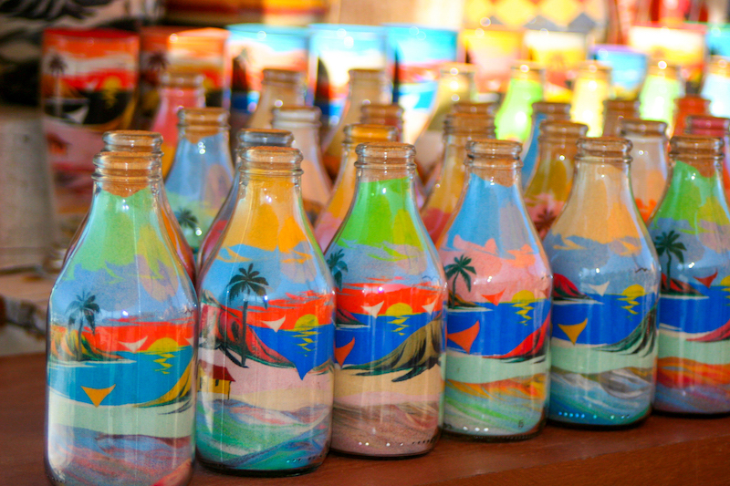 Lembrancinhas em Fortaleza: garrafas coloridas