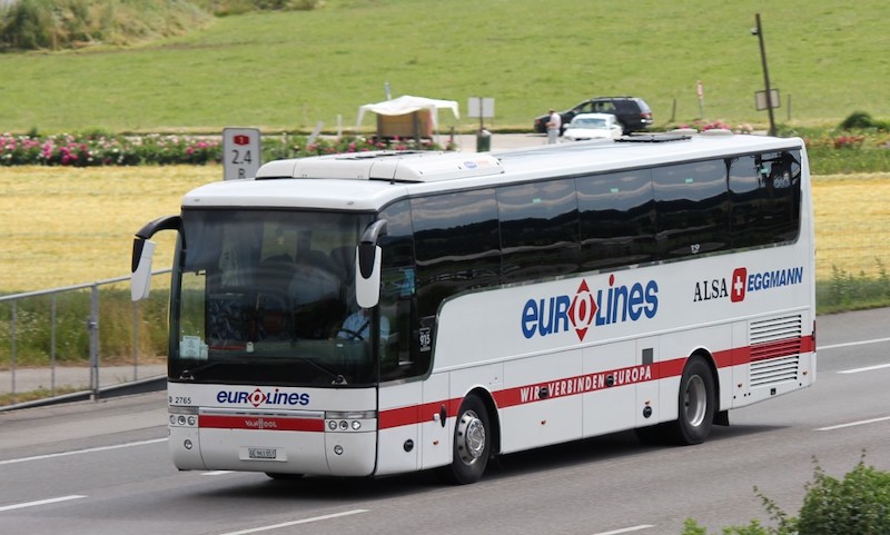 Ônibus Eurolines de Bruxelas-Londres