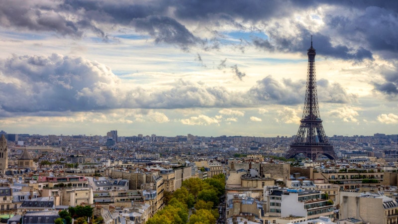 Paisagem em Paris na França