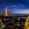 Vista de Paris na França