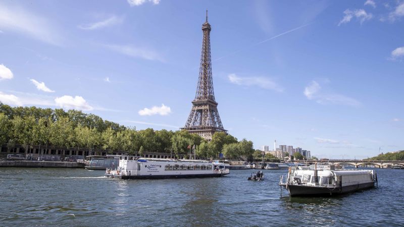 Rio Sena em Paris na França