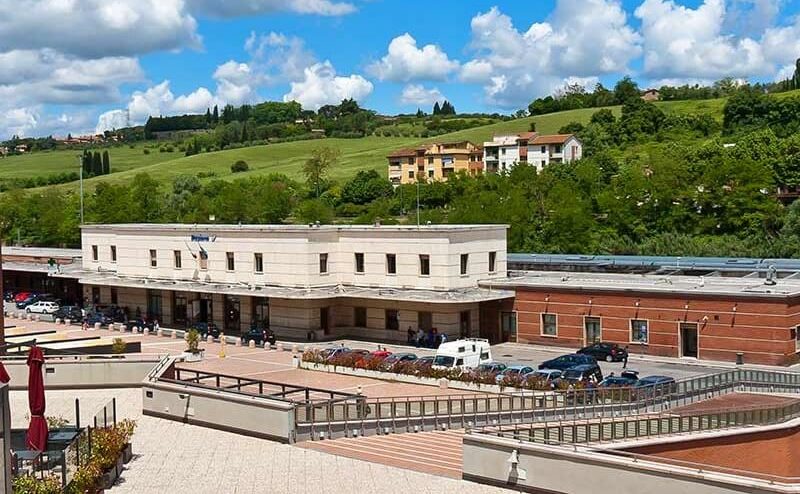 Estação de trem em Siena