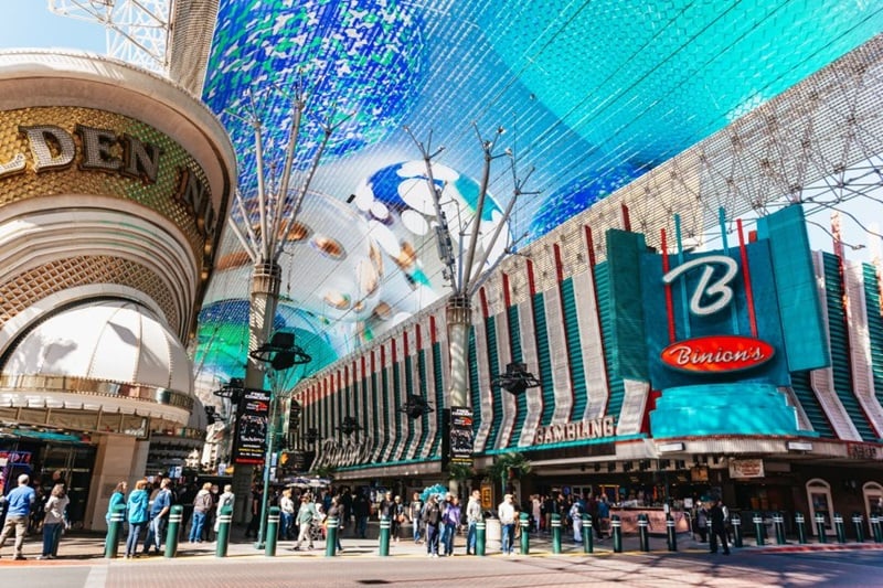 Rua Fremont Street em Downtown Las Vegas