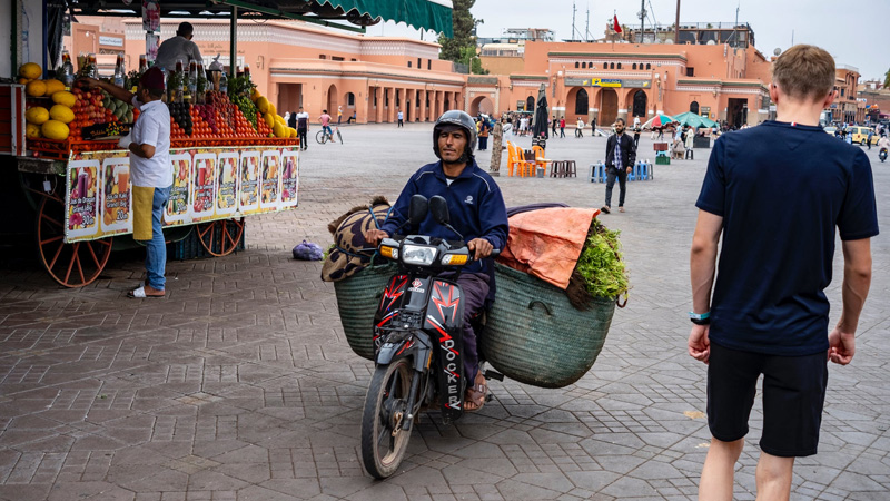 Como andar em Marrakech