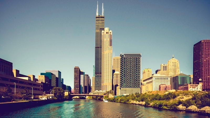 Paisagem de Chicago River