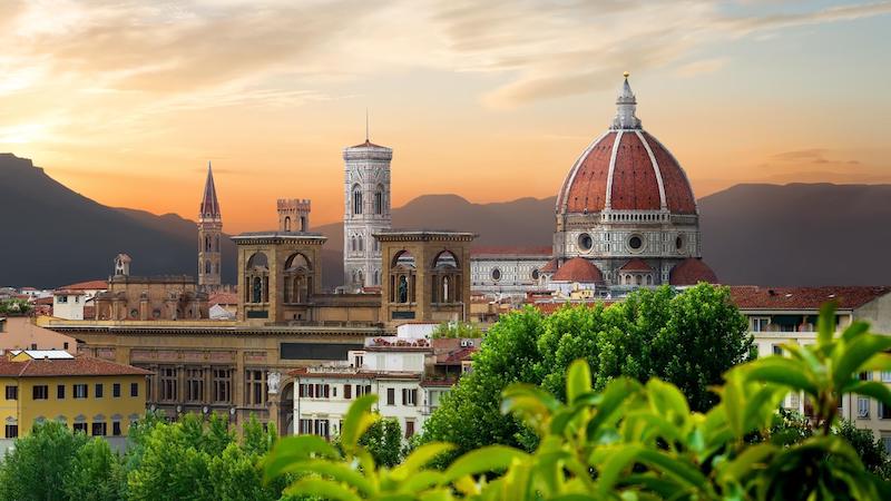 Paisagem das construções em Florença