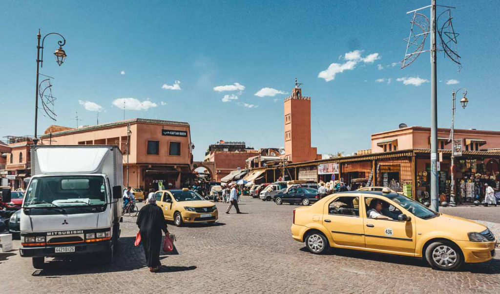 Táxi em Marrakech