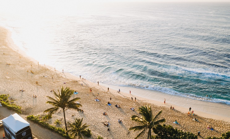 Praia magnífica de Maceió