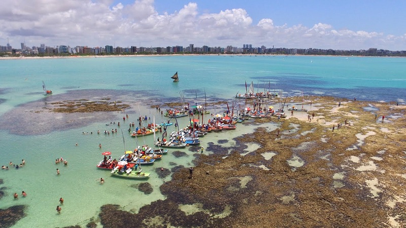 Praia de Pajuçara em Maceió