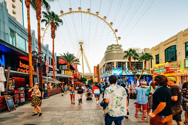 Turistas em Las Vegas