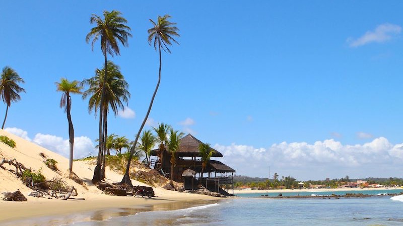 Praia em Natal no verão