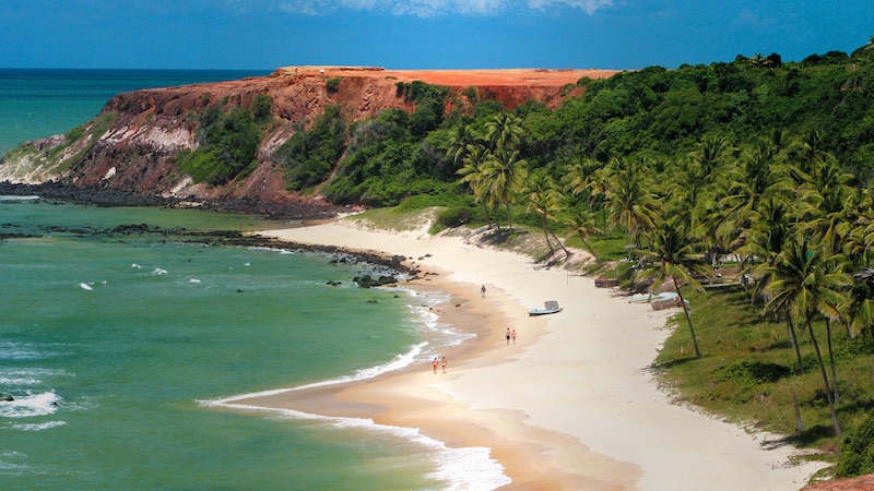 Vista aérea da Praia de Pipa