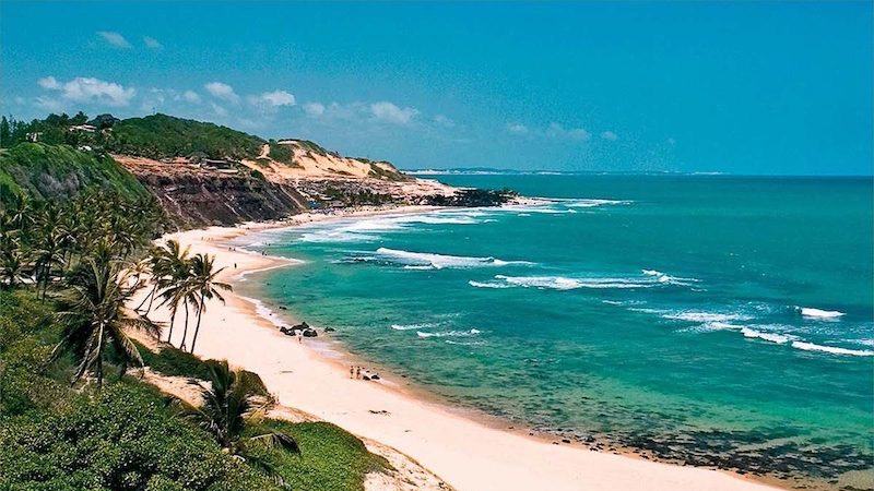 Vista do mar e da Praia de Pipa