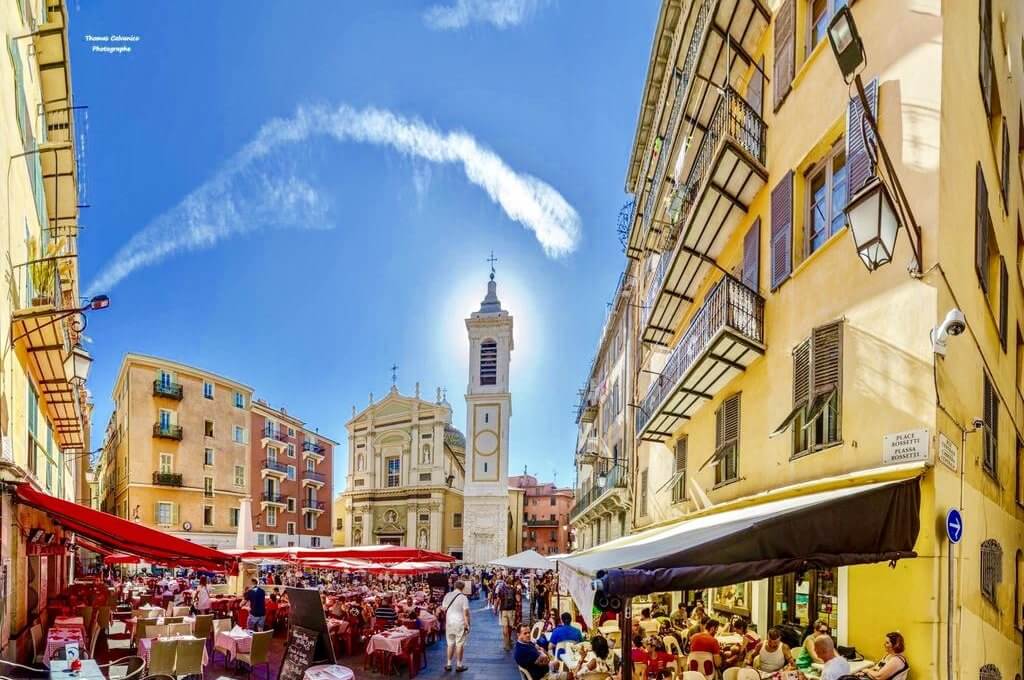 Centro histórico de Nice na França