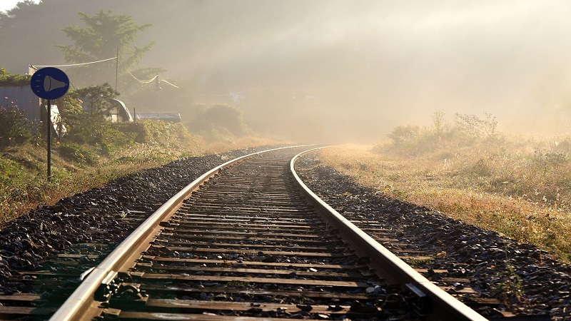 Trilho de trem na França