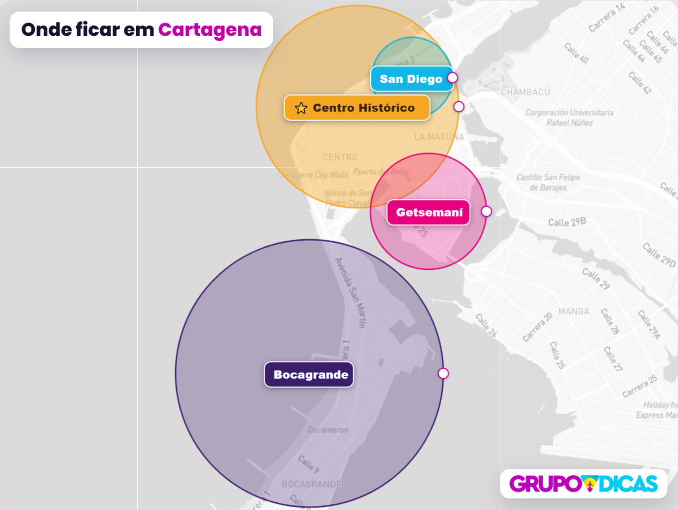Mapa de Cartagena